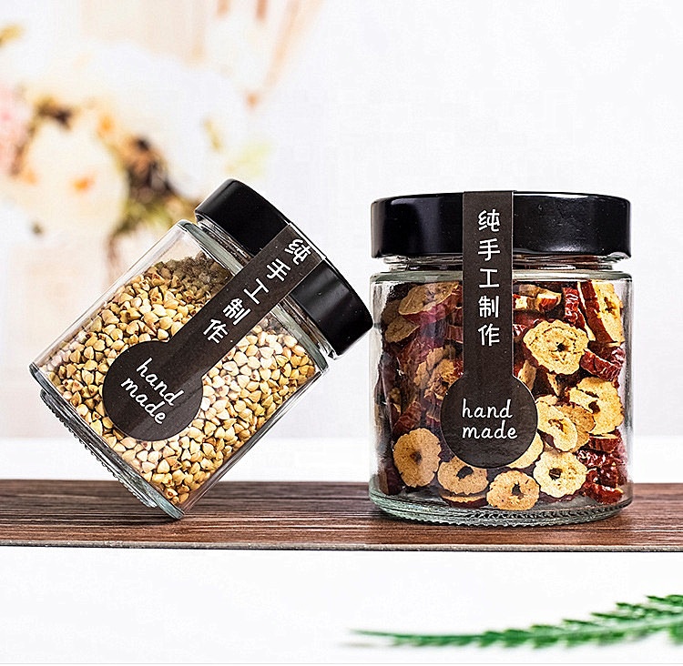 China supplier glass food jars 100ml storage container glass jar