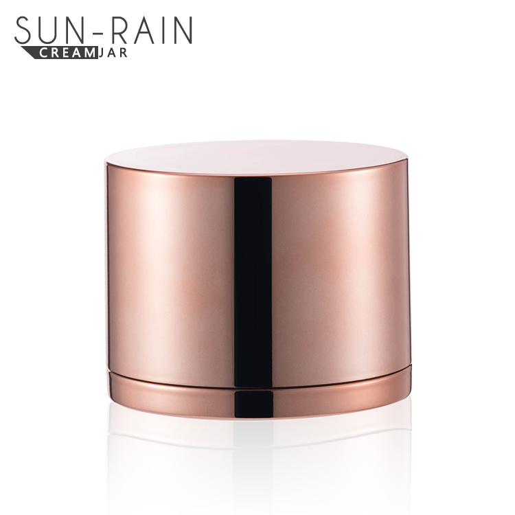 China supplier gold aluminium cap unique 30G 50G cream acrylic jars for cosmetics