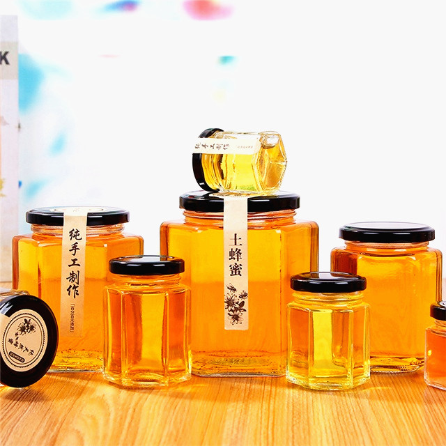 China supplier honey packing jar glass bottle honey jar bottles for honey