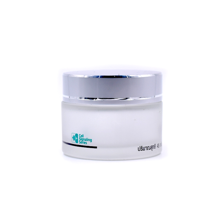 China supplier hot sale skin care frosted glass empty cream jar 50g for face cream