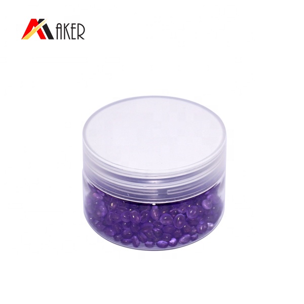 China supplier round 40ml clear PET plastic cosmetic packaging cream jar with air tight lid