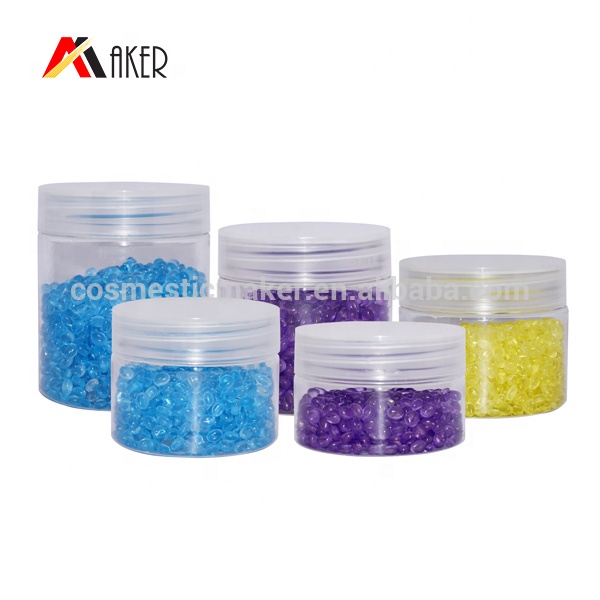 China supplier round 40ml clear PET plastic cosmetic packaging cream jar with air tight lid