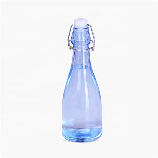 China supplier swing top glass water bottle 750ml dairy bottle with printing decaling available