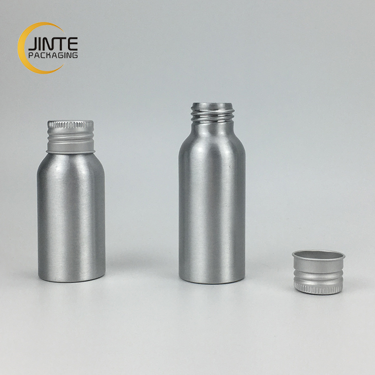China supplier wholesale cosmetic silver aluminum lid silver aluminum bottle 10ml-1000ml