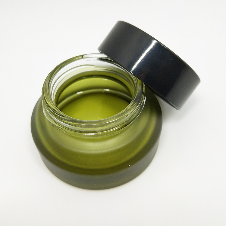 China supply empty 50g clear cosmetic glass jar with Environmentally friendly bamboo cover