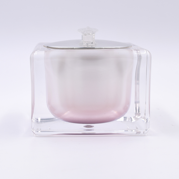 China supply factory price custom logo 50g double wall empty acrylic cream jar