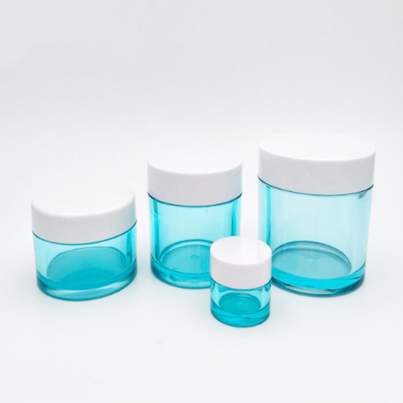 China supply factory price custom logo empty 30ml 50ml 15ml 20ml UV glass violet jar