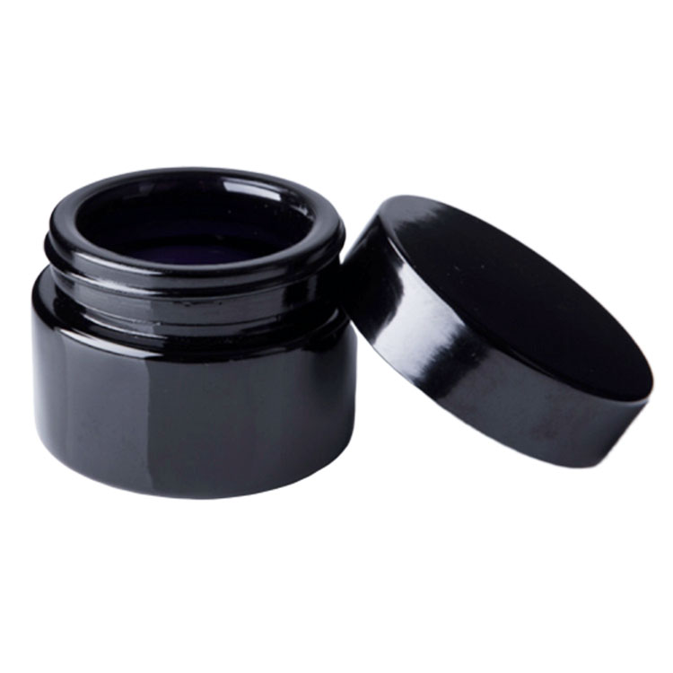 China supply factory price custom logo empty 30ml 50ml 15ml 20ml UV glass violet jar