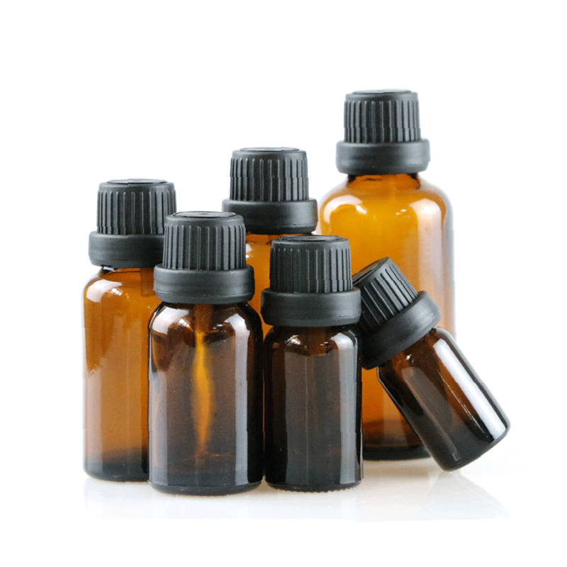 China supply small luxury face oil amber glass essential oil bottle 5ml 10 ml