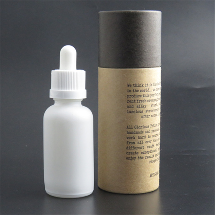 China tincture bottle 30 ml white round glass dropper bottle essential oil 30ml e liquid bottle with pipette