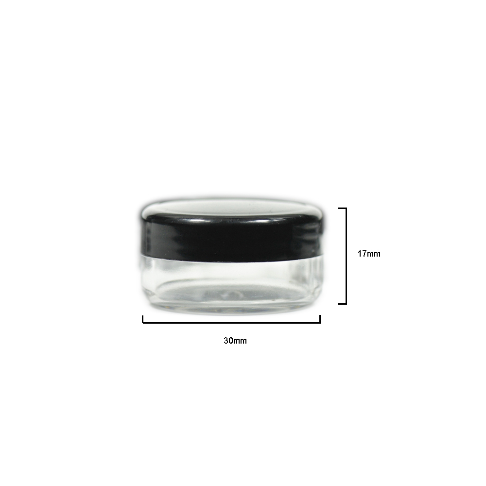 China wholesale Mini PP Plastic Cosmetic Jar for 100pcs one set