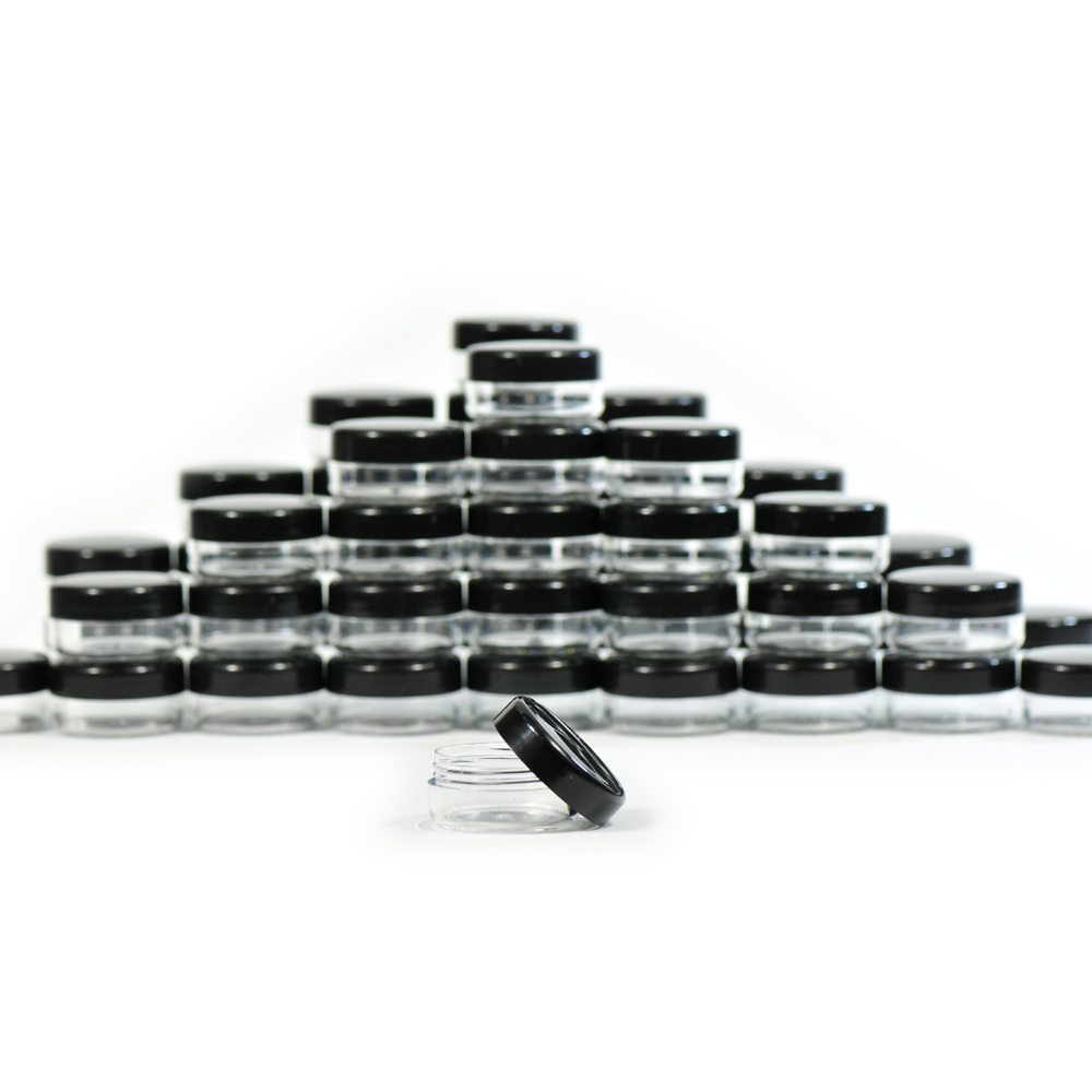 China wholesale Mini PP Plastic Cosmetic Jar for 100pcs one set