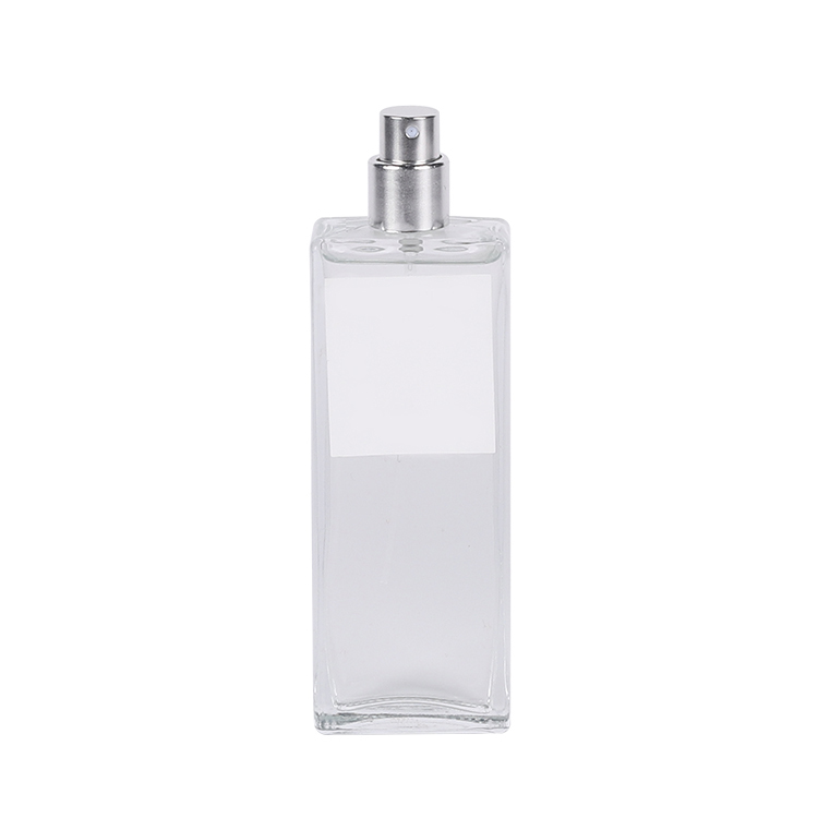 China wholesale logo custom mini rectangular vials perfume mist bottle 50ml with wooden caps