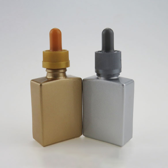 Chine supplier Matte colored Glass Dropper Bottle for e vape oil