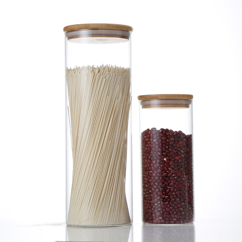 Chinese Factory Direct Wholesale Borosilicate Glass Body Food Storage Jar