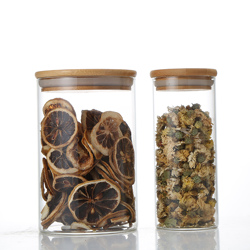 Chinese Factory Direct Wholesale Borosilicate Glass Body Food Storage Jar