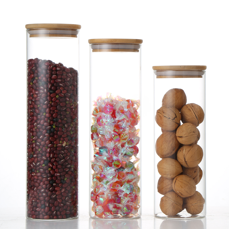 Chinese Factory Direct Wholesale Borosilicate Kitchen Storage Glass Jar Customized Multiple Specifications