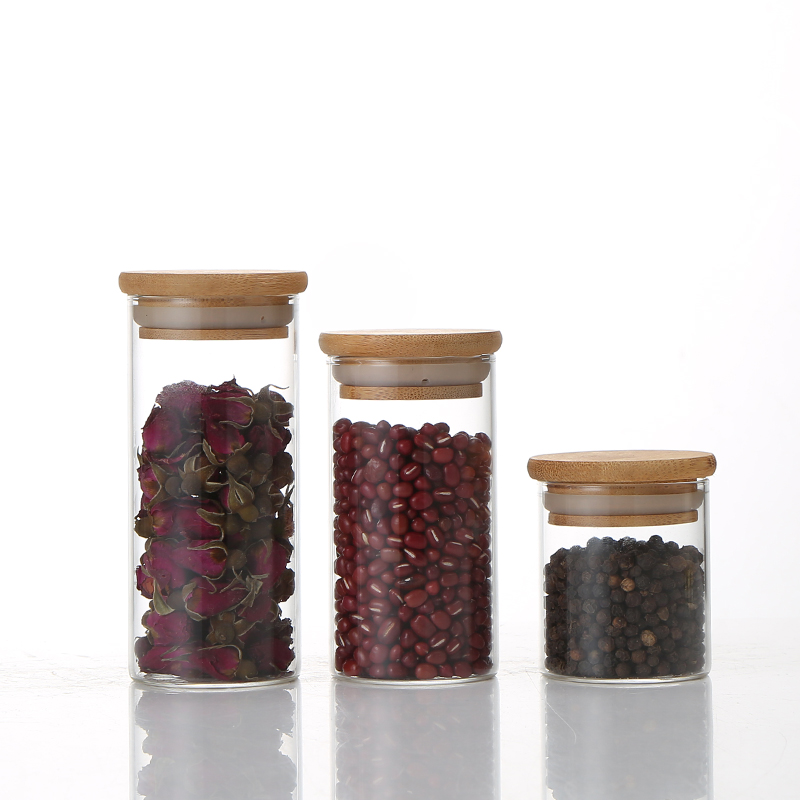 Chinese Factory Direct Wholesale Borosilicate Kitchen Storage Glass Jar Customized Multiple Specifications