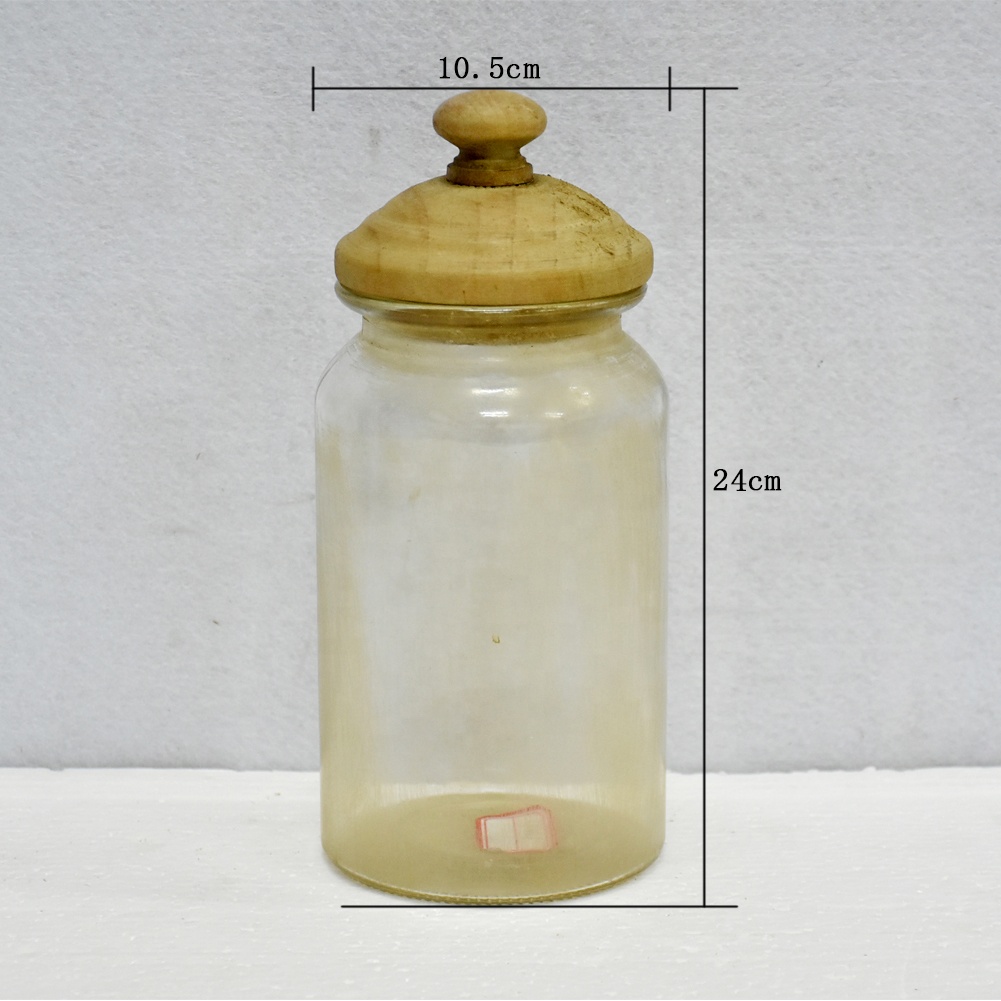 Chinese Manufacturer Farmhouse Decor Jars With Cap, Bestseller House Decoration Glass Storage Container-