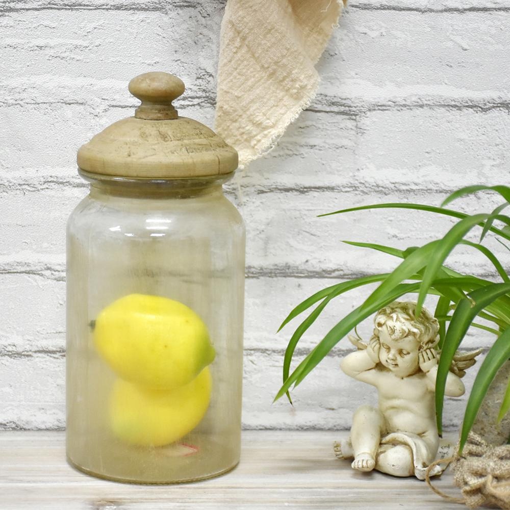 Chinese Manufacturer Farmhouse Decor Jars With Cap, Bestseller House Decoration Glass Storage Container-