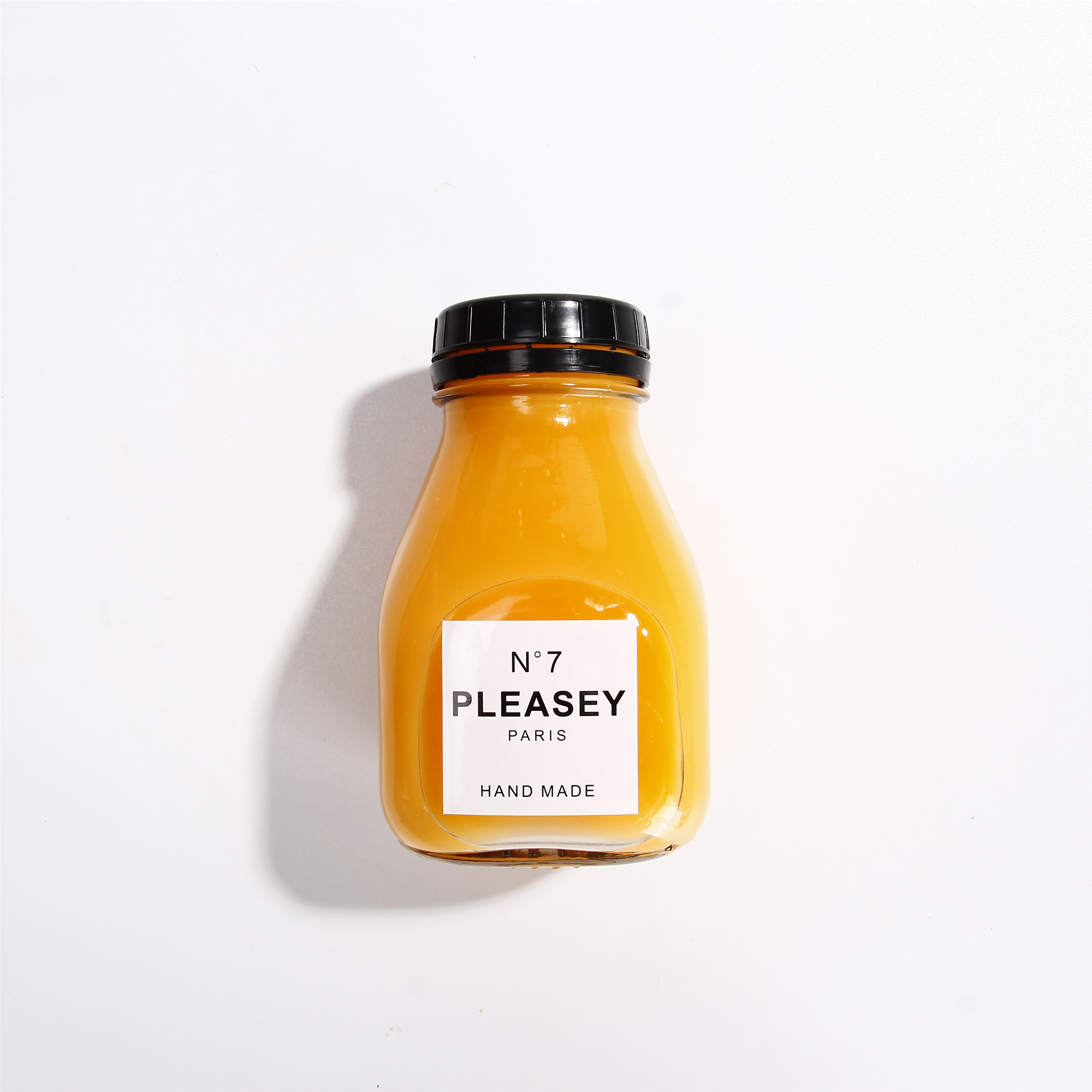 Chinese Supplier Glass Juice Bottle Square Glass Bottle With Plastic Lid For Juice 480 ml 16 oz