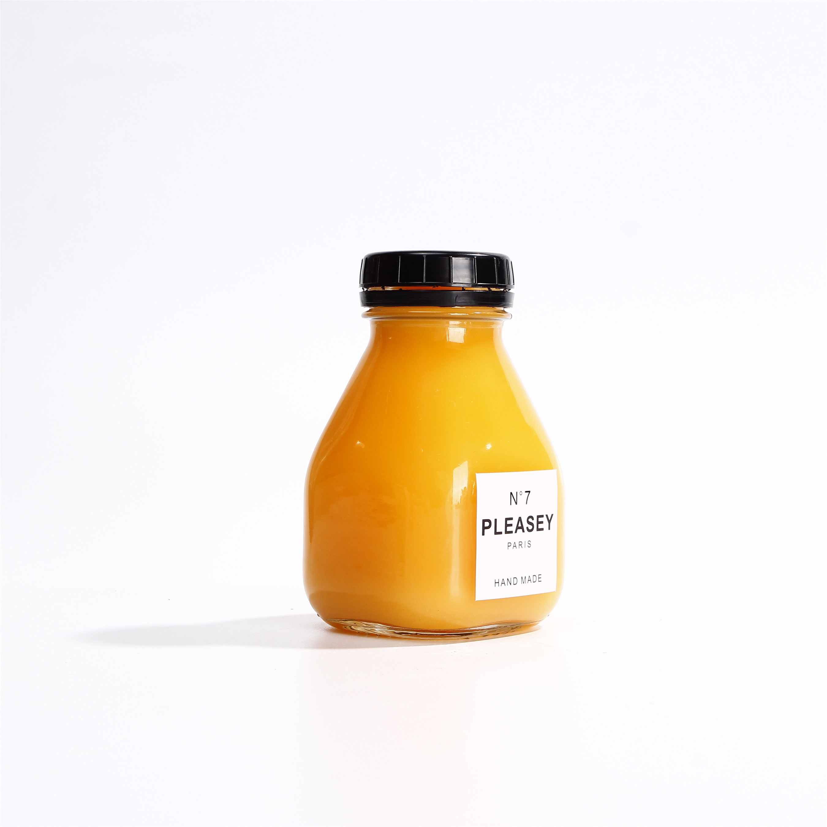 Chinese Supplier Glass Juice Bottle Square Glass Bottle With Plastic Lid For Juice 480 ml 16 oz