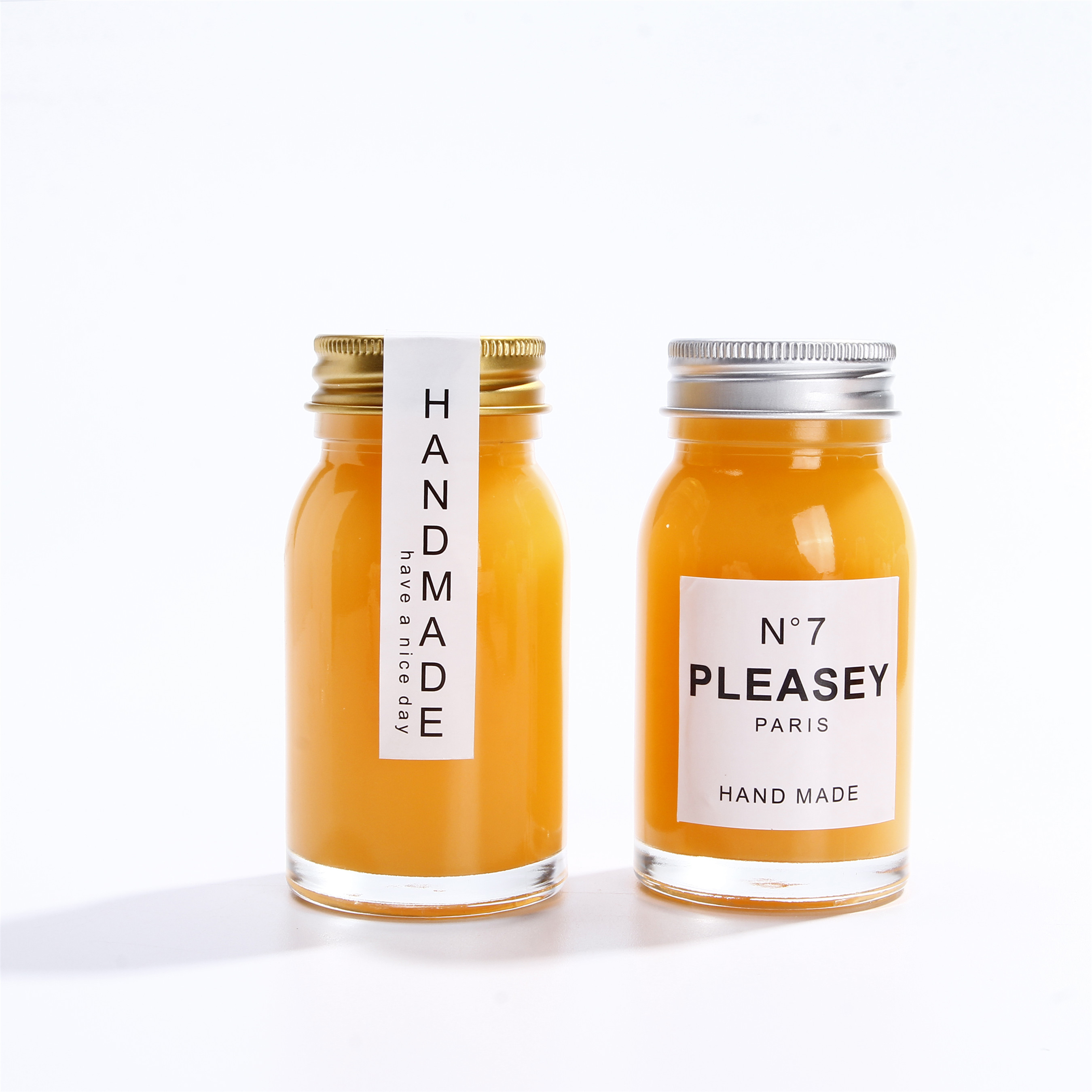 Chinese Supplier Vanjoin Wide Mouth Glass Bottle For Drinking With Screw Aluminum Lid 100 ml 150 ml