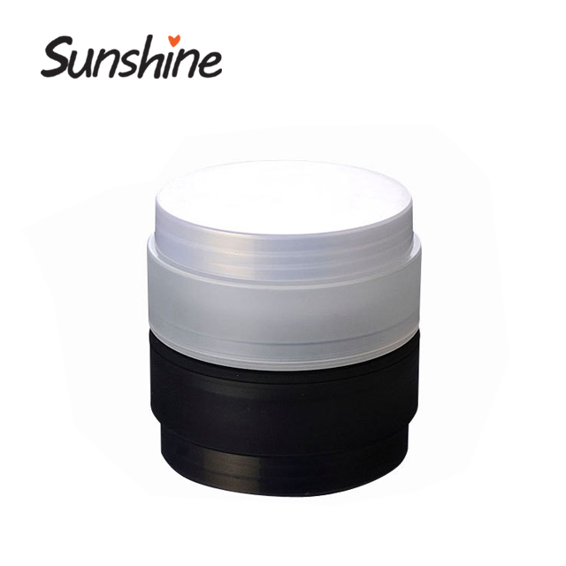 Chinese high quality 100ml Clear recycled mini plastic jar with lid