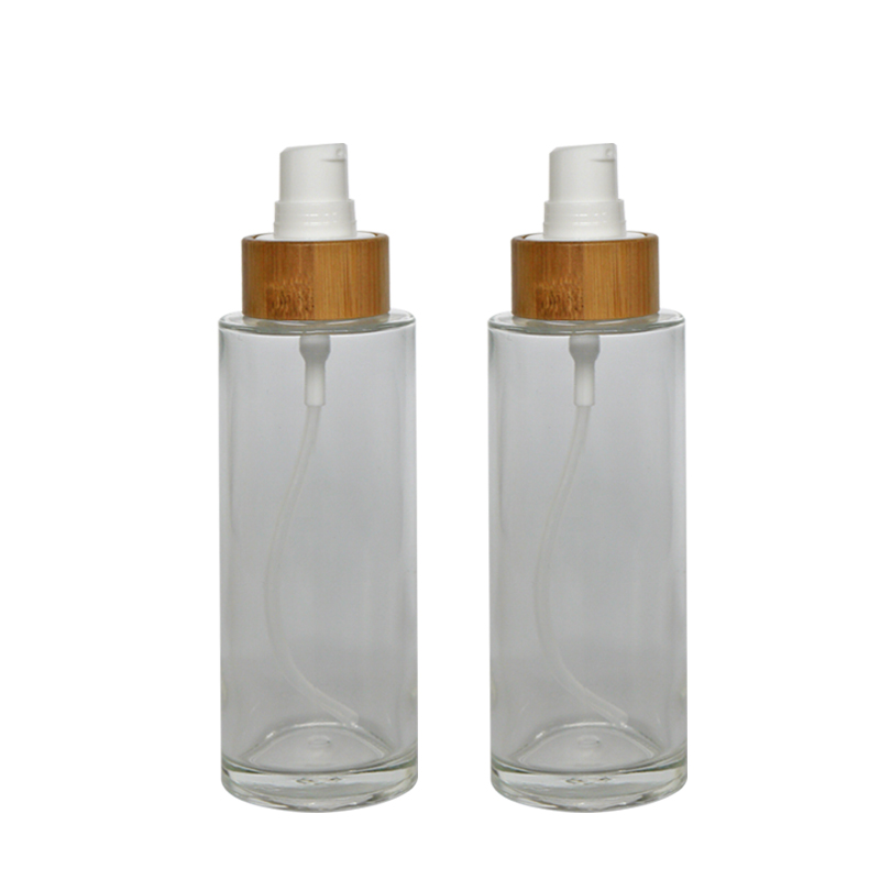 Chinese manufacturer 10ml 20ml 30ml 50ml 100ml body mist glass spray bottle with bamboo cap