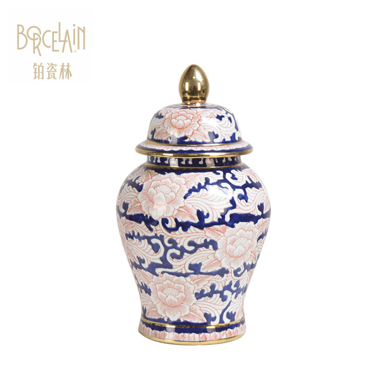 Chinese manufacturers exquisite antique decorative porcelain ceramic ginger jars