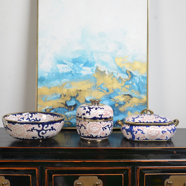 Chinese manufacturers exquisite antique decorative porcelain ceramic ginger jars