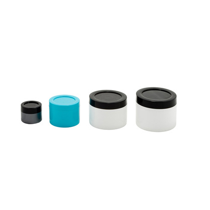 Chinese products wholesale packaging round skin care cream cosmetic container jar PET plastic cosmetic jar for sale
