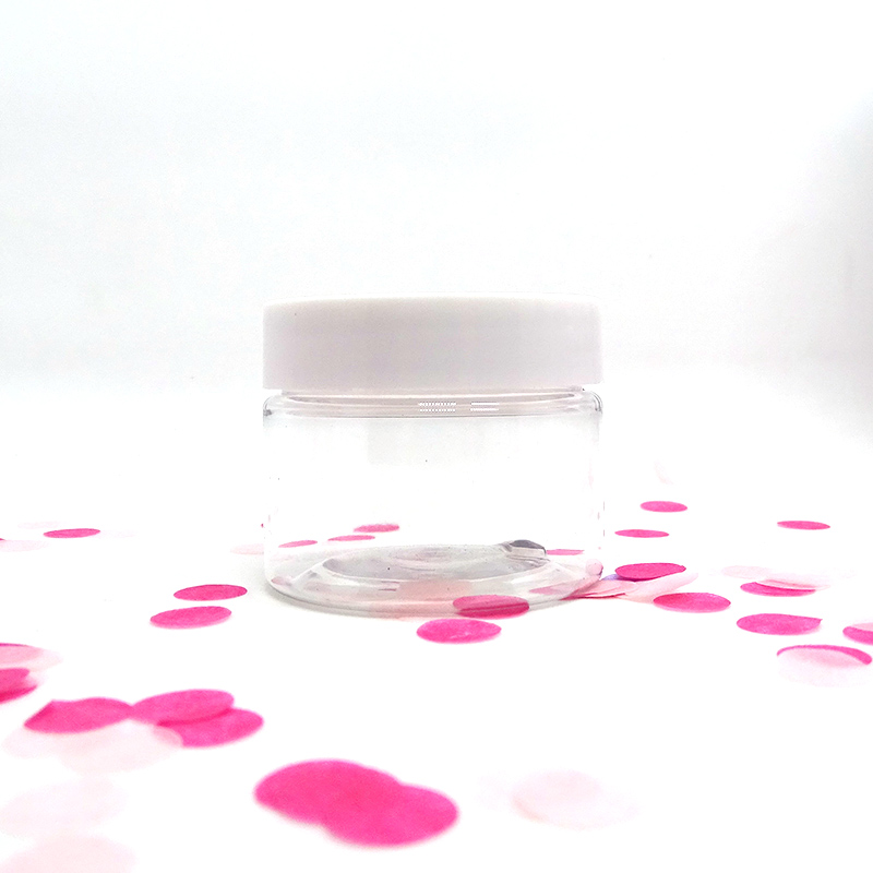 Chinese supplier 400ml 1000 ml plastic jar cream clear for food with silver cap