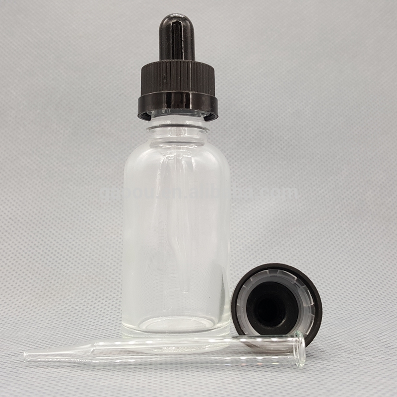 Chinese supplier beautiful packaging boxes 1oz bottles glass dropper bottle