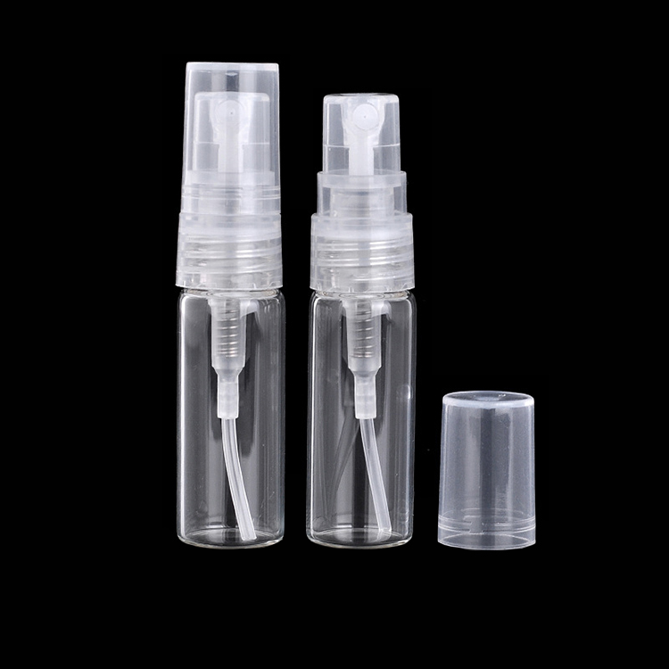 Chinese supplier clear glass perfume spray bottle 5ml 10ml for cosmetic essential oil