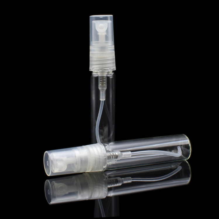 Chinese supplier clear glass perfume spray bottle 5ml 10ml for cosmetic essential oil