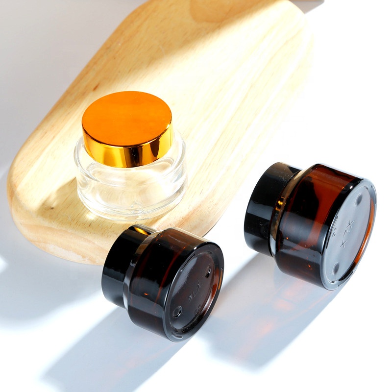 Chinese supplier wholesale empty slant shoulder jar cream glass jar