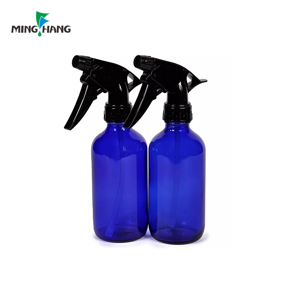 Christmas 16oz empty amber boston round glass spray bottles for essential oil