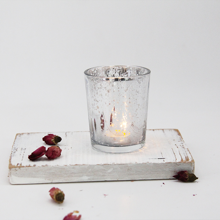 Christmas Luxury Unique Orange Glass Candle Jar/Container