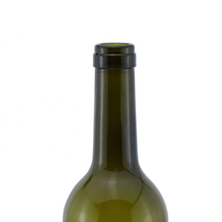 Christmas Red Wine Bottle Custom 750ml Glass Bottle Green Empty Wine Bottle With Cork