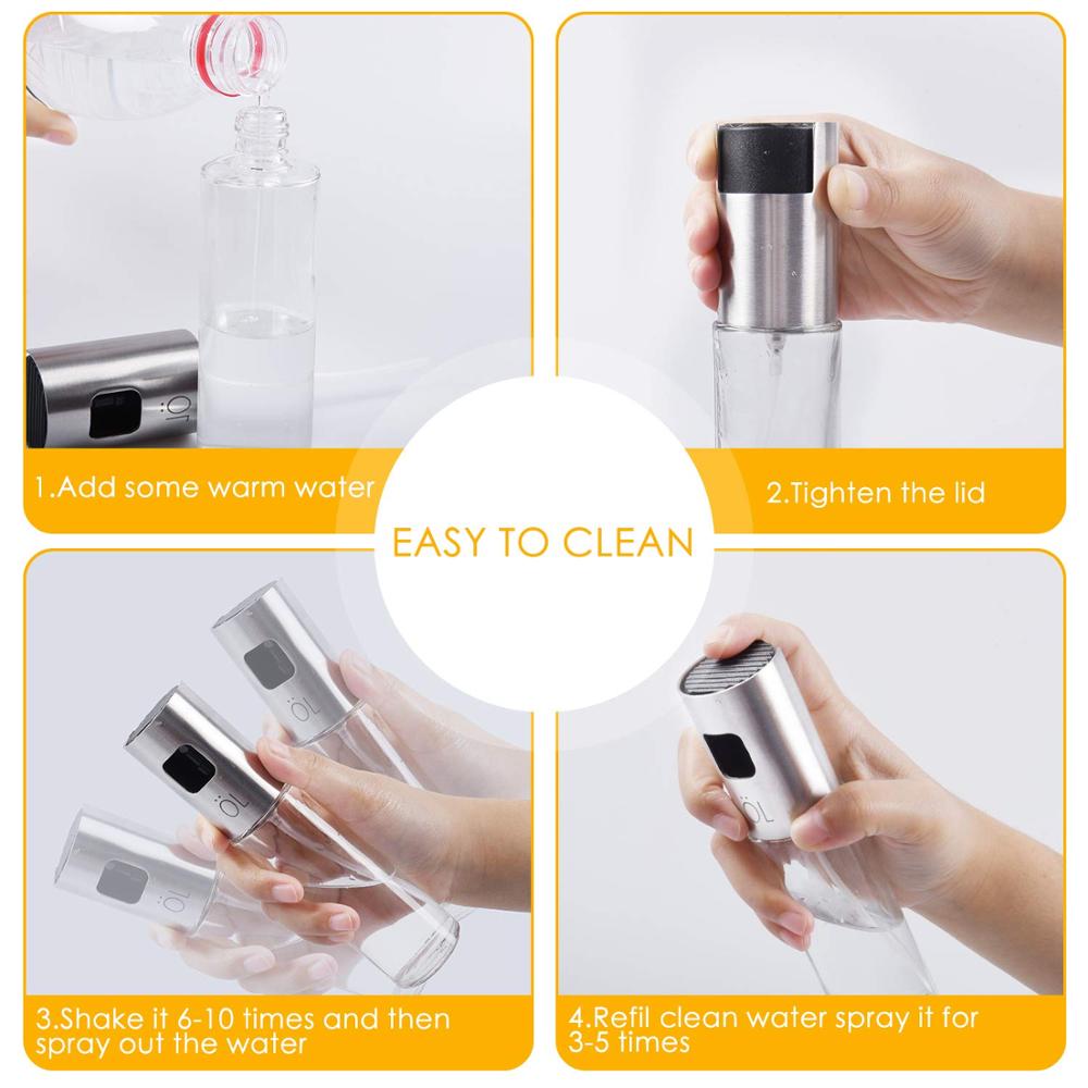 Chrt Portable Making Salad Baking Roasting Grilling Kitchen Vinegar Camping Use Outdoor BBQ Cooking Dispenser Oil Sprayer