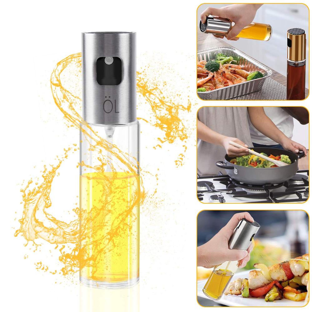 Chrt Portable Making Salad Baking Roasting Grilling Kitchen Vinegar Camping Use Outdoor BBQ Cooking Dispenser Oil Sprayer