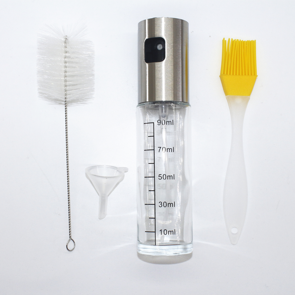Chrt Refillable Oil Vinegar Spritzer with Oil Spray Bottle for Cooking Salad Grilling Roasting