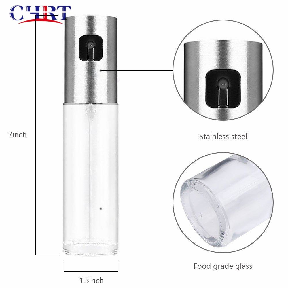 Chrt Wholesale Hot Selling Food Grade Cooking Dispenser Scale Glass Bottle Portable Vinegar Oil Sprayer for Cooking