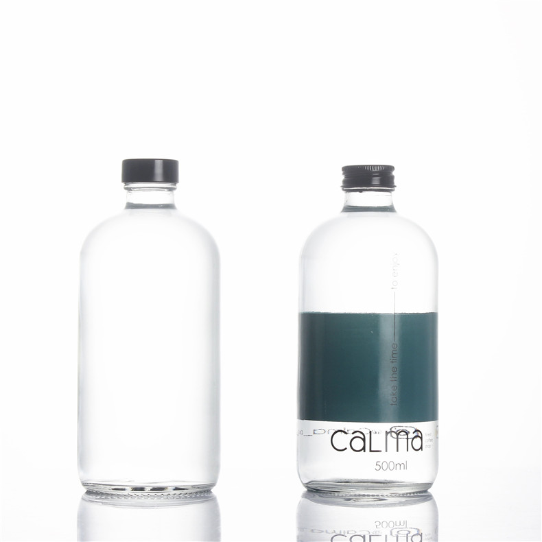 Cider Boston 1000ml Empty Cold Brew Coffee 16oz Round 250ml 500ml Clear Syrup 1 Liter Glass Bottle