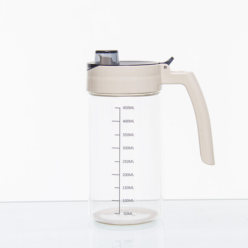 Citylife Kitchen Automatic Opening Cooking Oil Container Oil Vinegar Cruet Glass Olive Oil Dispenser Bottle Container Pot Set