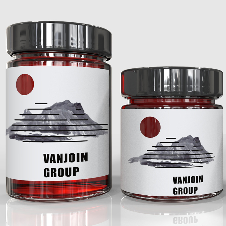 Class Container Manufacturer Wholesale 106ml 212ml 314ml 580ml Round Glass Food Storage Jars For Honey With Metal Deep Lid