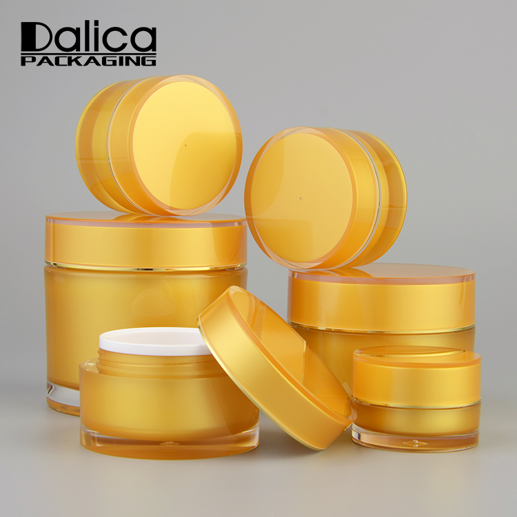 Classic 0.5oz 1oz 2oz 4oz 8oz Black Round Empty Acrylic Cosmetic Jar