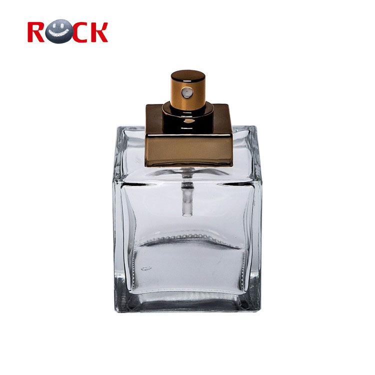 Classic 110ml custom made square empty glass perfume bottles for sale
