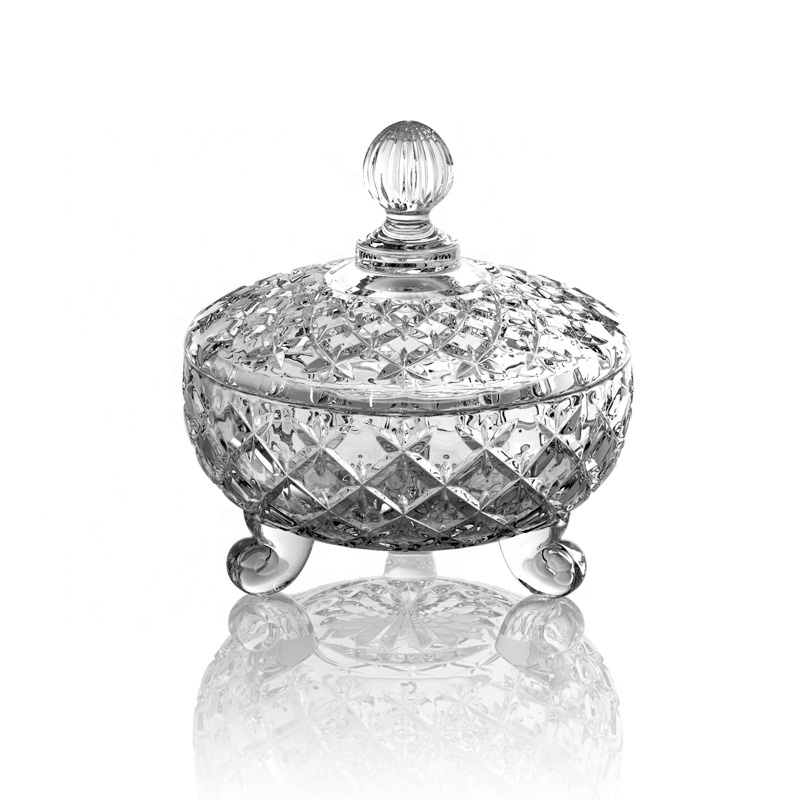 Classic 250ml high quality transparent glass jar for snacks and nuts